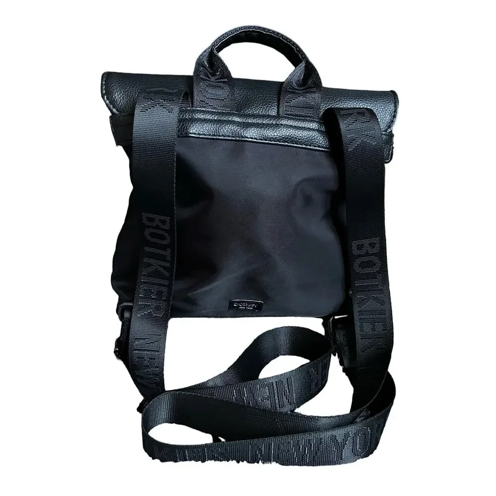 Botkier Black Nylon Backpack Women’s Travel Work Laptop Bag Adjustable Straps